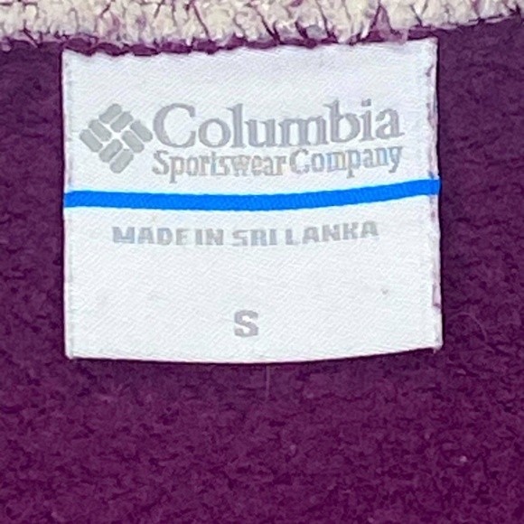 Columbia Women's‎ Purple Fleece Lined ZIP Up Mock Neck Jacket Sz S - Picture 7 of 8